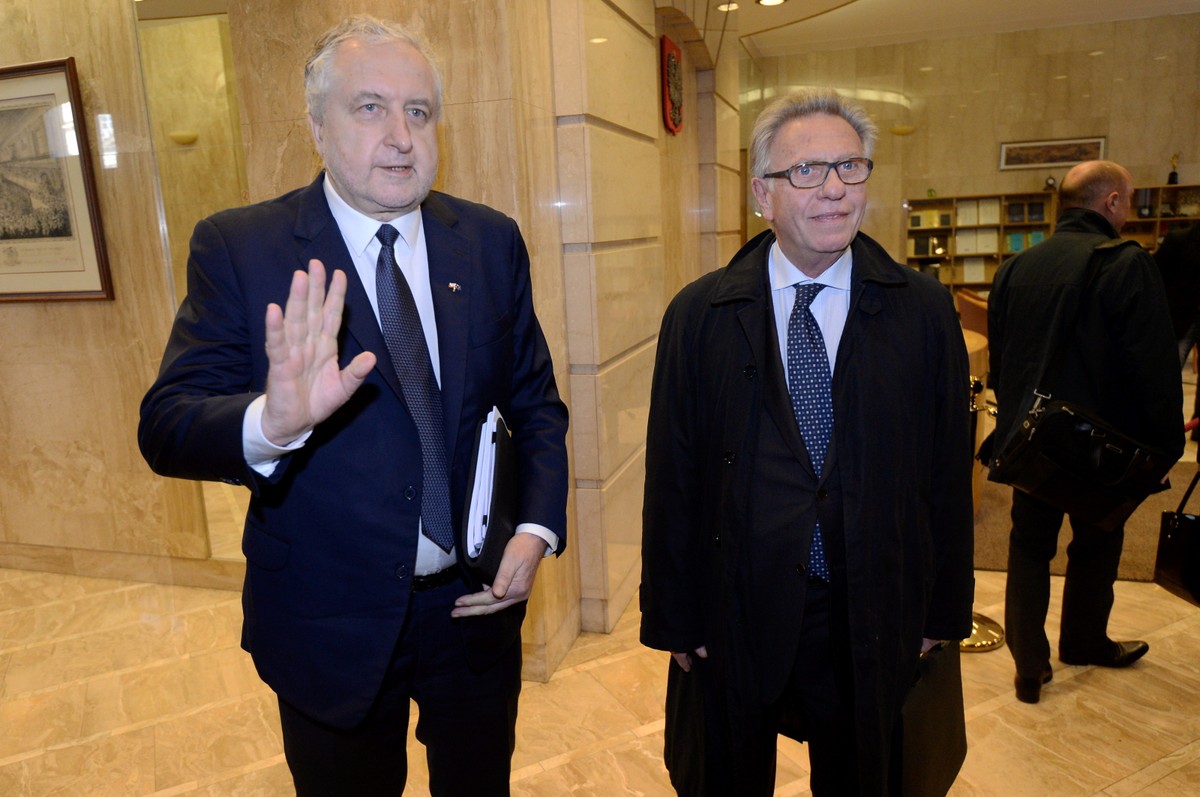Gianni Buquicchio i Andrzej Rzepliński na spotkaniu w TK