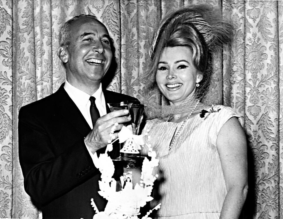 Zsa Zsa Gabor i jej czwarty mąż, Herbert Hutner (1962)