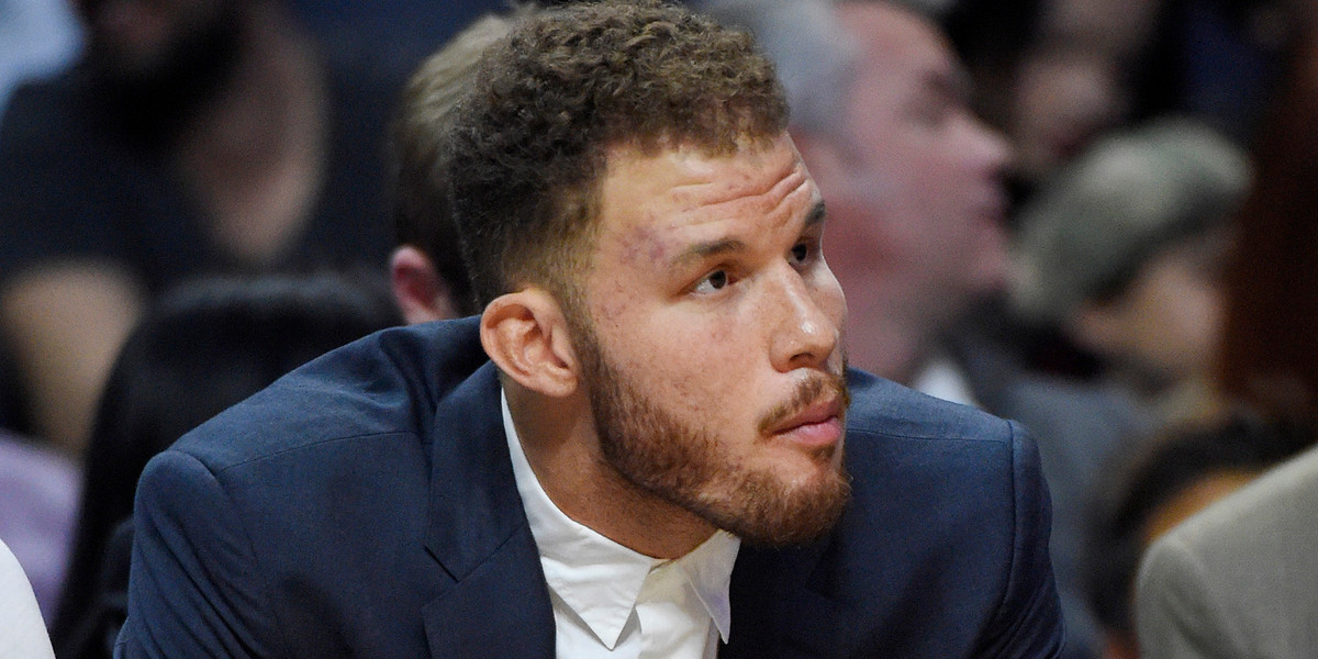 Blake Griffin was on the Clippers' bench for Thursday night's game.