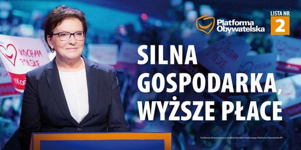 Platforma zaprezentowała nowe hasło wyborcze. "Silna gospodarka, wyższe płace"