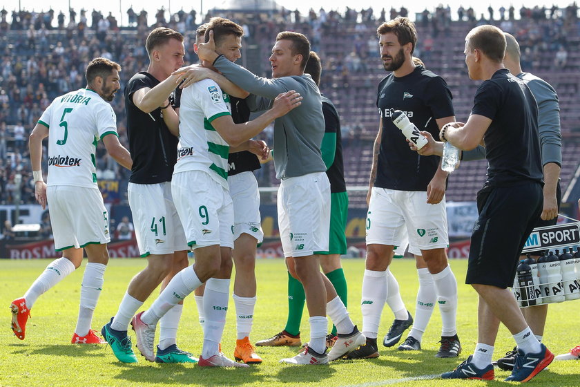 Pilka nozna. Ekstraklasa. Pogon Szczecin - Lechia Gdansk. 12.05.2018