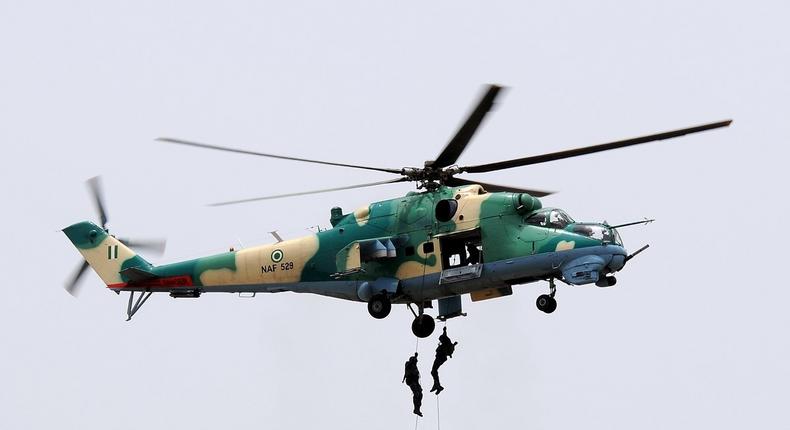 Nigerian Air Force Mil Mi 24V fighter chopper