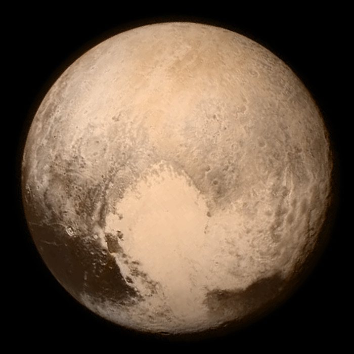 Pluton - zdjęcie wykonane przez sondę New Horizons 