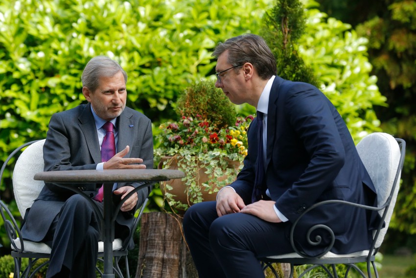 Johanes Han i Aleksandar Vučić