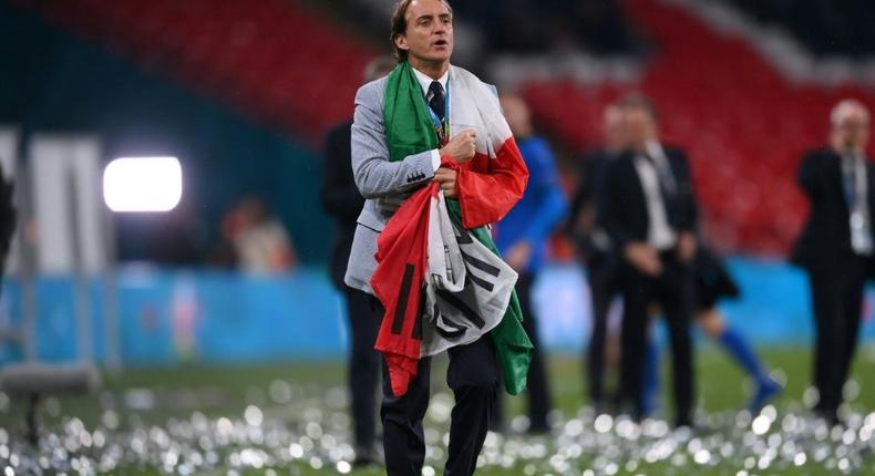 Roberto Mancini led Italy to their second European Championship title in July Creator: Laurence Griffiths