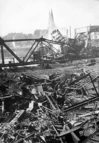 Zniszczenia polskiej placówki