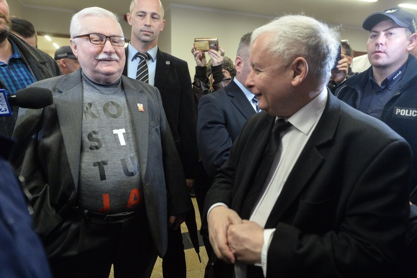 Wałęsa i Kaczyński spotkali się w sądzie