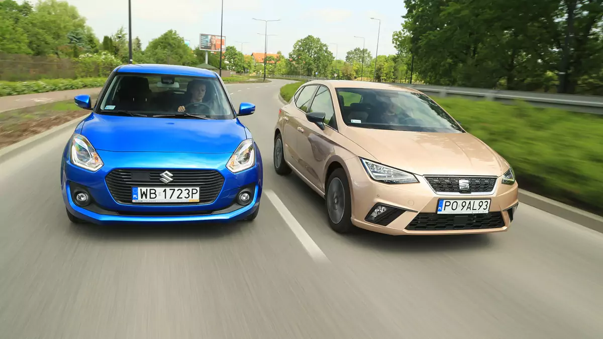 Seat Ibiza kontra Suzuki Swift - oba z miasta, ale z różnych dzielnic