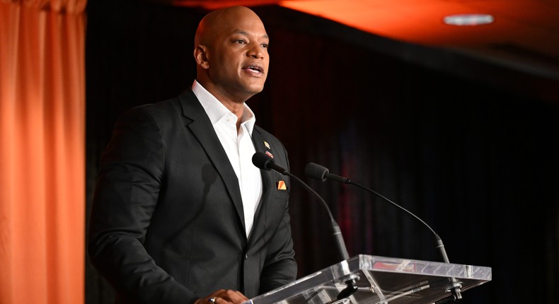 Maryland Gov. Wes Moore is a key surrogate for President Joe Biden's reelection campaign.Greg Fiume/Getty Images