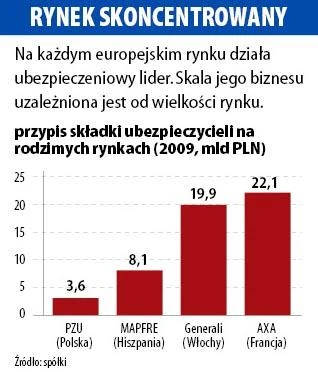 Przypis składki ubezpieczycieli na rodzimych rynkach