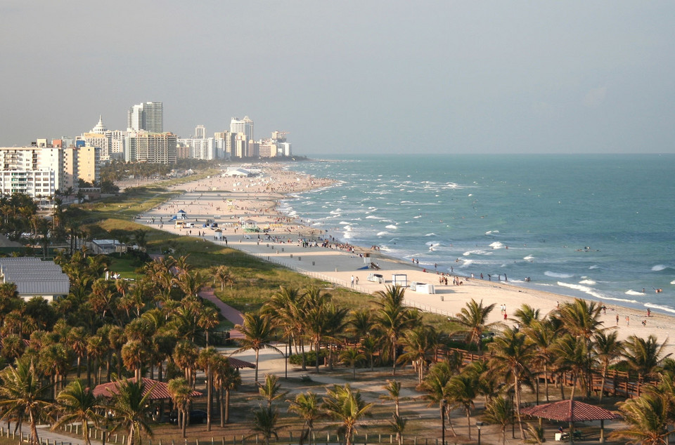 Plaże topless, Miami
