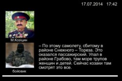 "Tam są ciała kobiet i dzieci. A broń? Żadnej". Rozmowy separatystów o samolocie