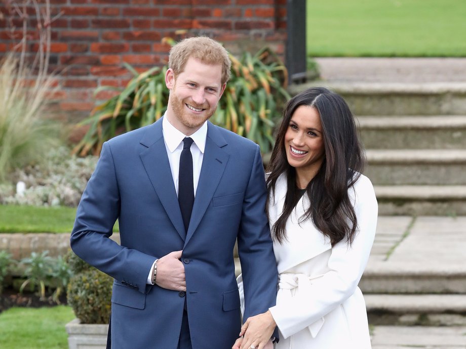 Prince Harry and Meghan Markle announced their engagement at Kensington Palace in central London on Monday morning.