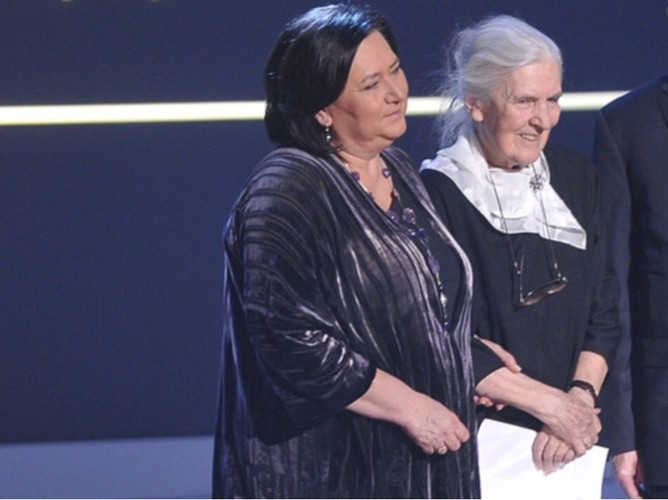 Anna Komorowska i Jadwiga Puzynina