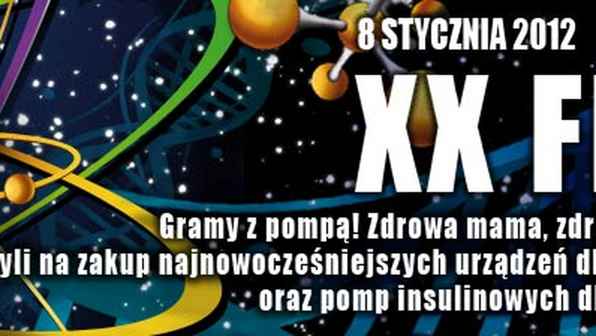 Już 8 stycznia 2012 roku Wielka Orkiestra Świątecznej Pomocy zagra po raz dwudziesty. W tym roku fundacja Jerzego Owsiaka zbiera pieniądze na zakup urządzeń dla ratowania życia wcześniaków oraz pomp insulinowych dla kobiet ciężarnych z cukrzycą. Jak co roku nie zabraknie wielu ciekawych imprez towarzyszących. Specjalnie dla Was przygotowaliśmy przegląd koncertów w największych miastach Polski. Zobacz, kto zagra u Ciebie w ramach WOŚP!