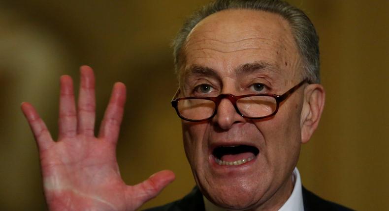 Senate Minority Leader Chuck Schumer, Democrat from New York.