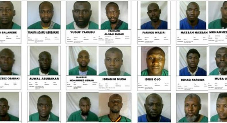 Faces of Boko Haram inmates that escaped from Kuje Prison  (Channels TV)