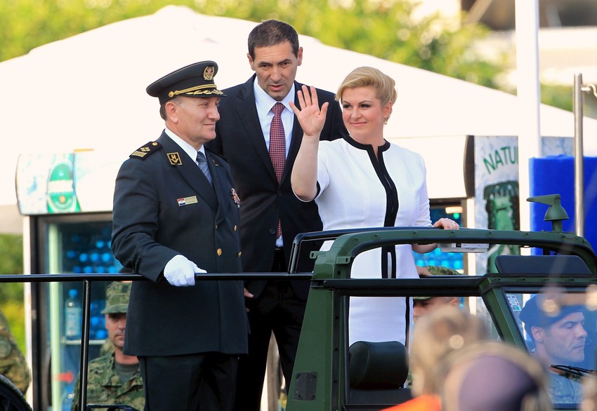 Hrvatski vojni vrh: General Drago Lovrić, ministar Ante Kotromanović i predsednica Kolinda Grabar Kitarović