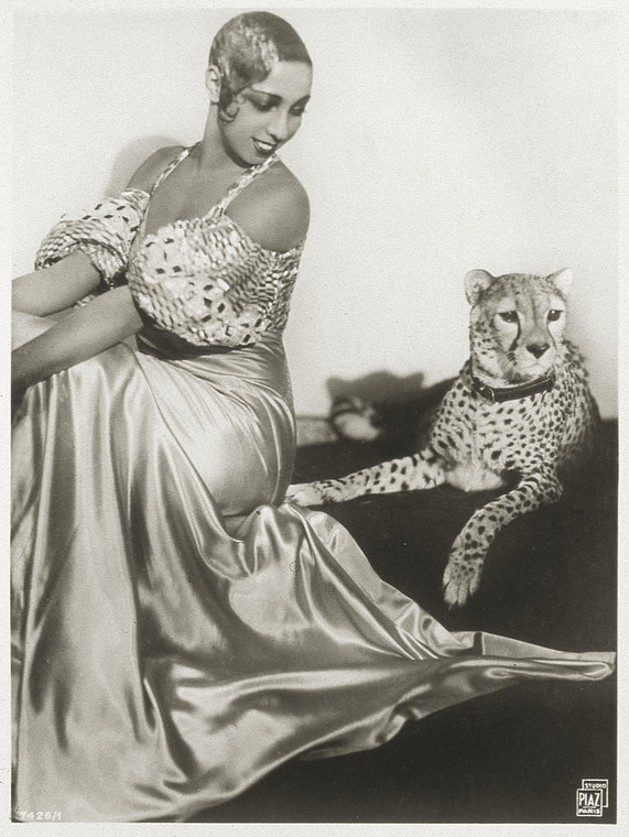 Josephine Baker ze swoim gepardem, Chiquitą
