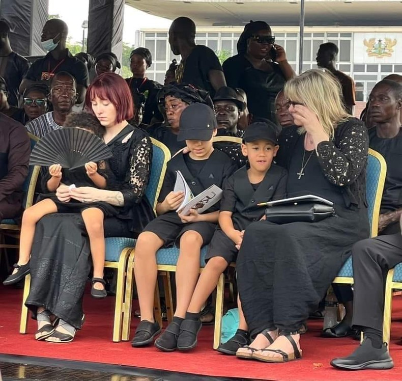 Marie-Claire Rupio, wife of Christian Atsu and their children