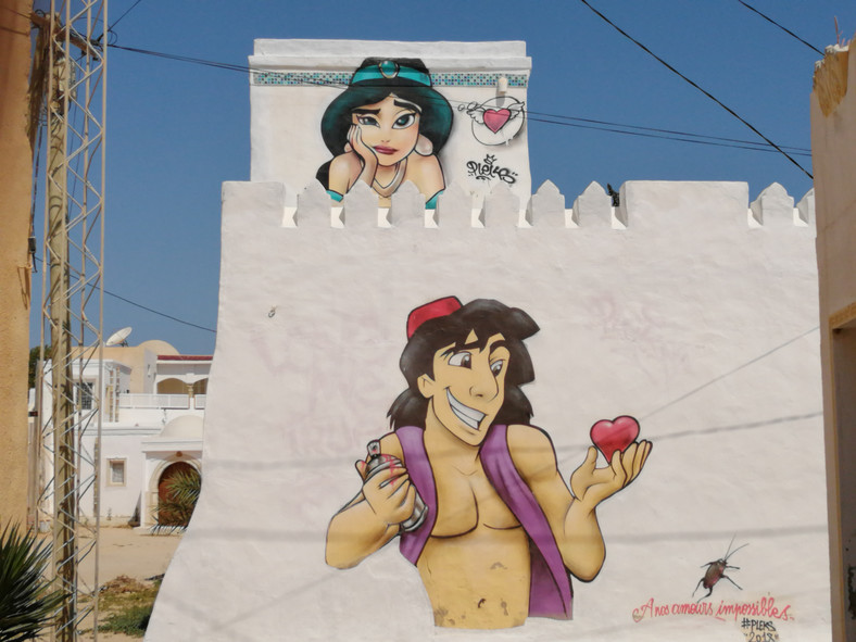 Mural w miejscowości Erriyadh 