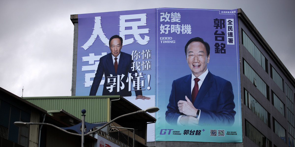 Terry Gou chce zostać prezydentem Tajwanu.