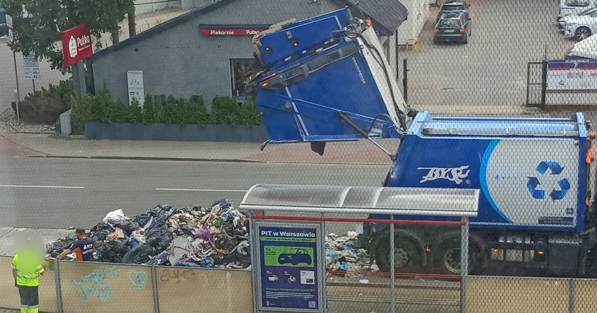 Pożar śmieciarki w Warszawie: Jedna bateria zagroziła miastu i pracownikom
