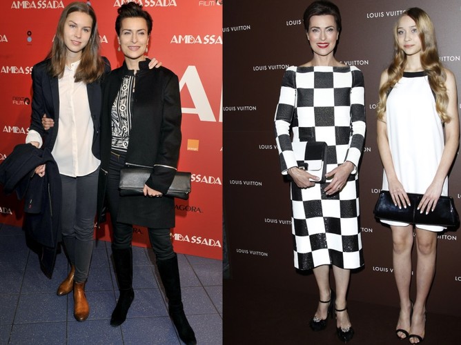 Gwiazdy z rodziną na czerwonym dywanie