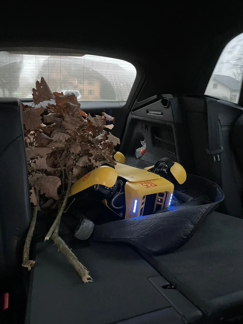 Odlazak po badnjak sa robotom