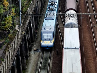 Pociąg Pendolino (z lewej), fot. Martin Sterba PAP/CTK 