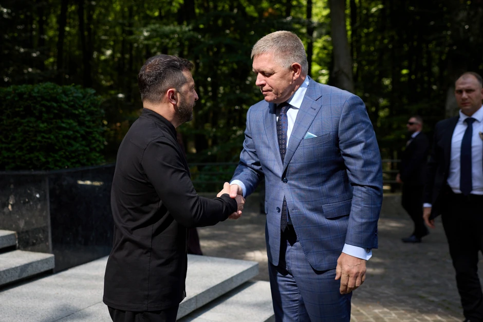 Volodimir Zelenski i Robert Fico u Užgorodu