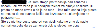 "Ja sam protiv nasilja, ali..."