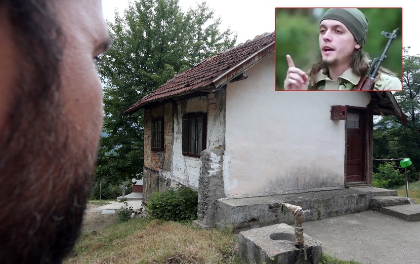 Ispred rodne kuće Jasmina Keserovića