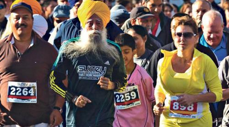 101 évesen maratont fut