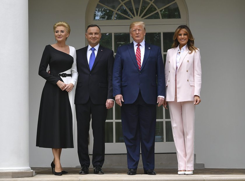 Andrzej Duda w trakcie wizyty u prezydenta Donalda Trumpa