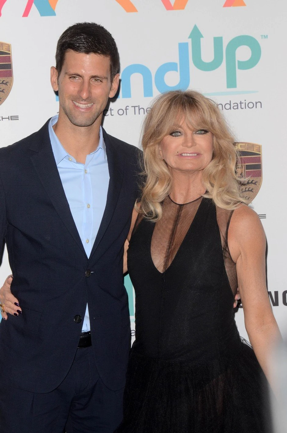 Goldi Hon i Novak Đoković