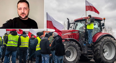 Gorzkie słowa Zełenskiego o Polsce. Tak tłumaczy niepokoje i protesty na granicy