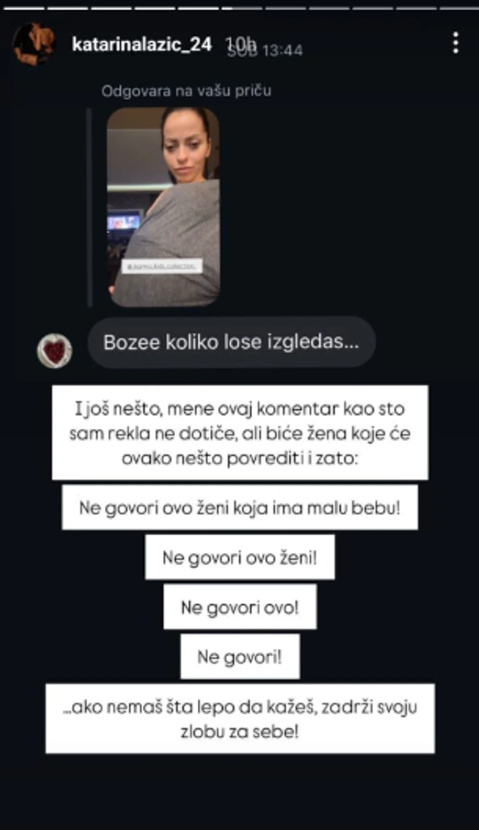 Katarina Lazić dobija uvrede na račun fizičkog izgleda