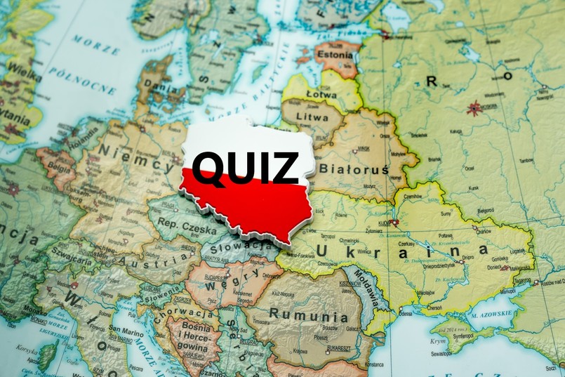 fizyczna mapa polski quiz