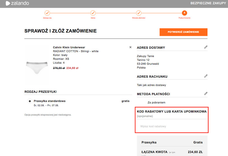 Letnia wyprzedaż i aktualne Zalando kody rabatowe - Moda