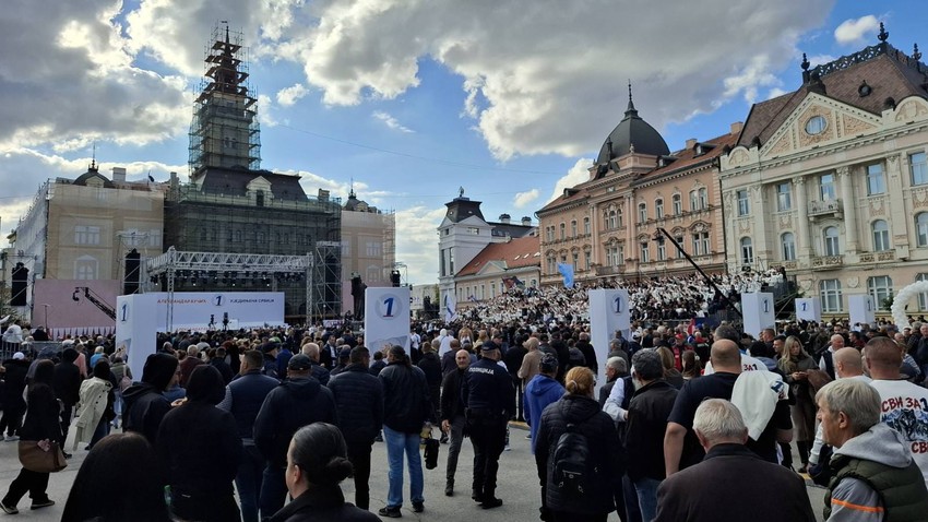 SNS predizborni skup u Novom Sadu 