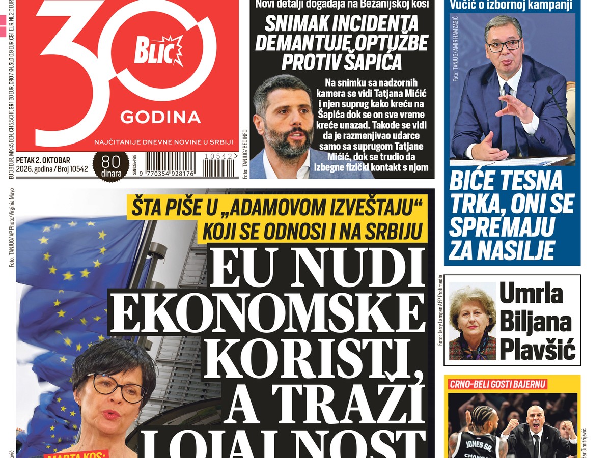 Naslovna strana za 2.10.