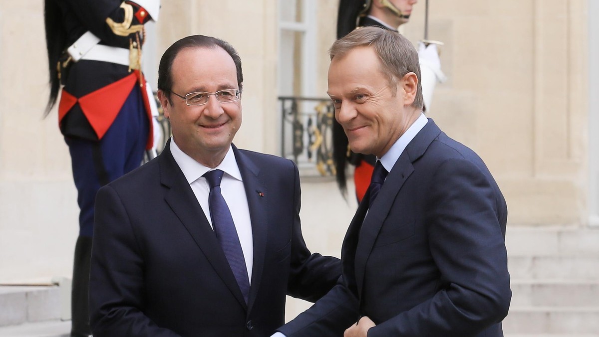 FRANCJA PARY PREMIER TUSK PREZYDENT HOLLANDE SPOTKANIE