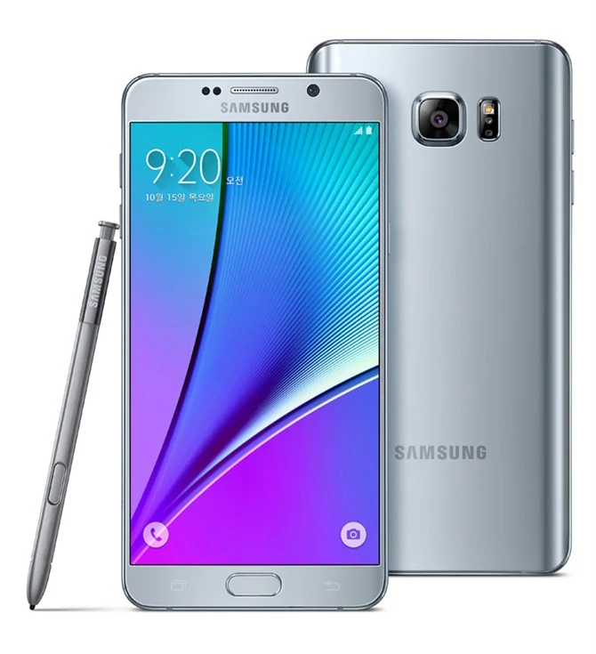 Samsung Galaxy Note 5 w kolorze srebrnego tytanu...