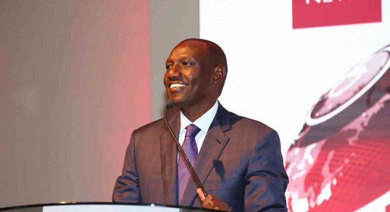 DP William Ruto delivers an address when he launched BBC regional headquarters in Nairobi