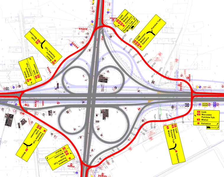 Zmiana organizacji ruchu na autostradzie A1