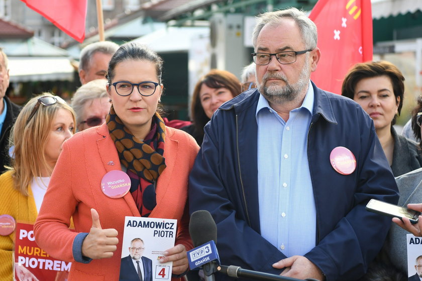 Aleksandra Dulkiewicz i Piotr Adamowicz