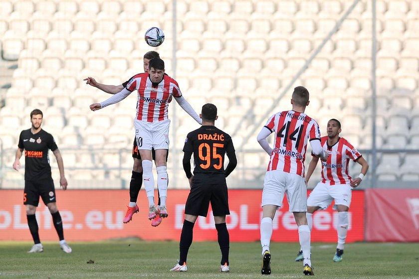 Pilka nozna. PKO Ekstraklasa. Cracovia Krakow - Zaglebie Lubin. 28.02.2021