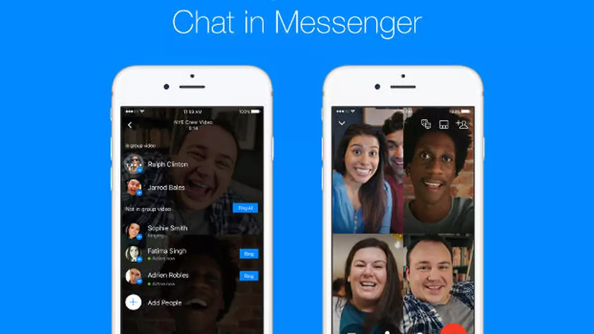 Facebook Messenger wprowadza grupowe wideorozmowy