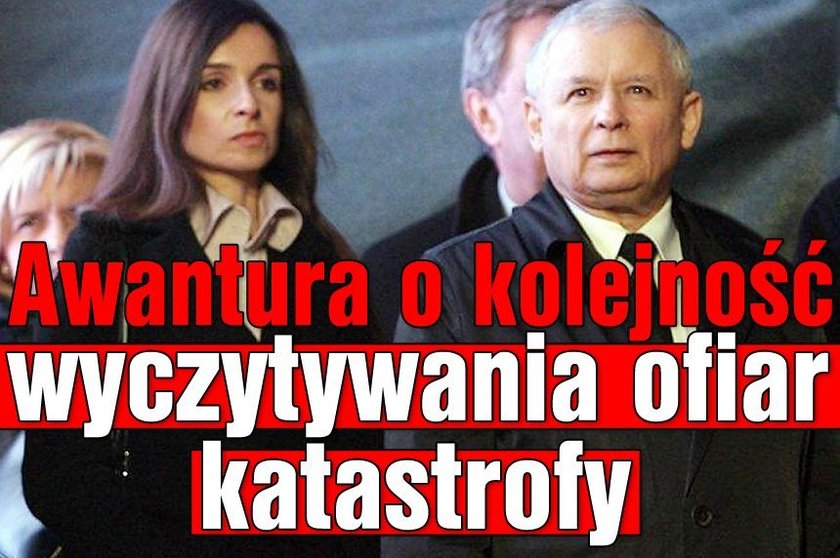 Awantura o kolejność wyczytywania ofiar katastrofy